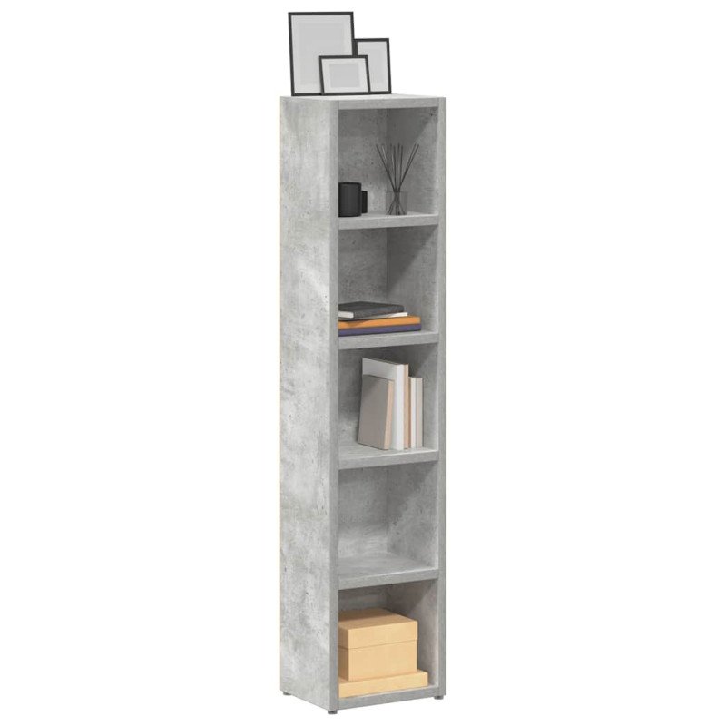 vidaXL Skrinky na CD 2 ks, betónovo sivé 21x16x93,5cm kompozitné drevo
