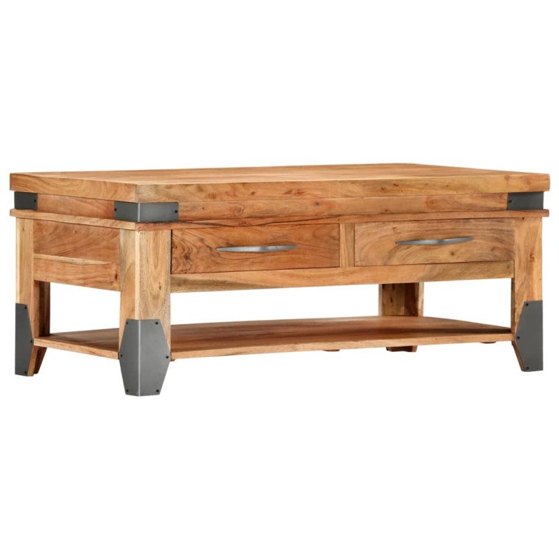 vidaXL Konferenčný stolík 110x52x45 cm masívne akáciové drevo