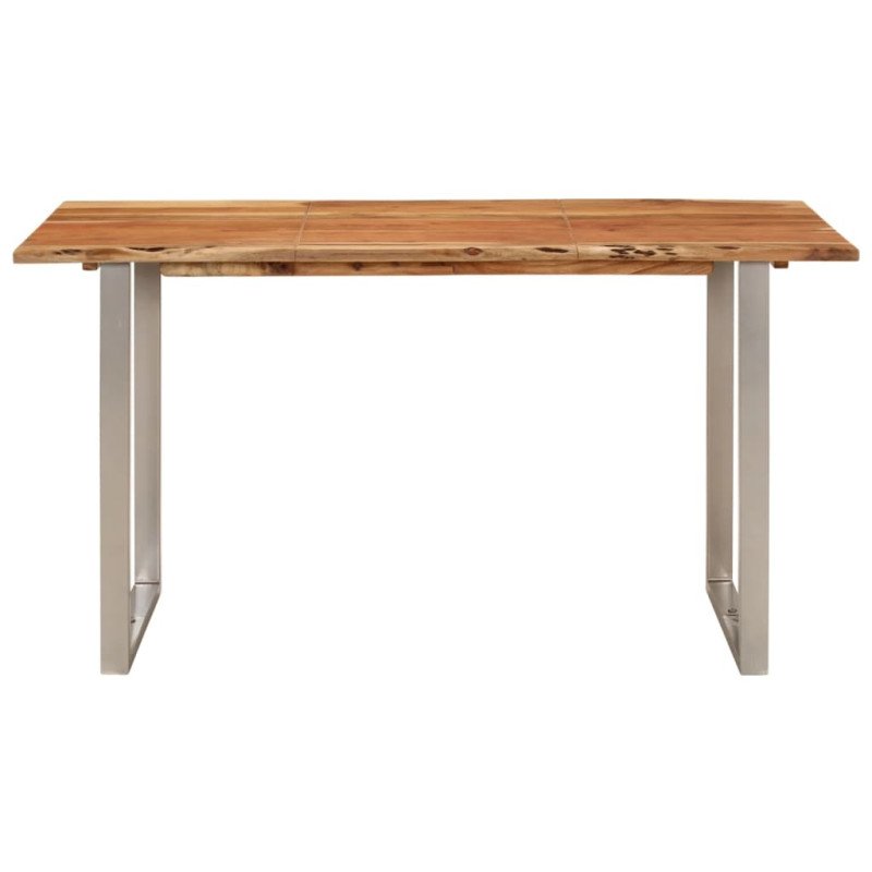vidaXL Jedálenský stôl 140x70x76 masívne akáciové drevo
