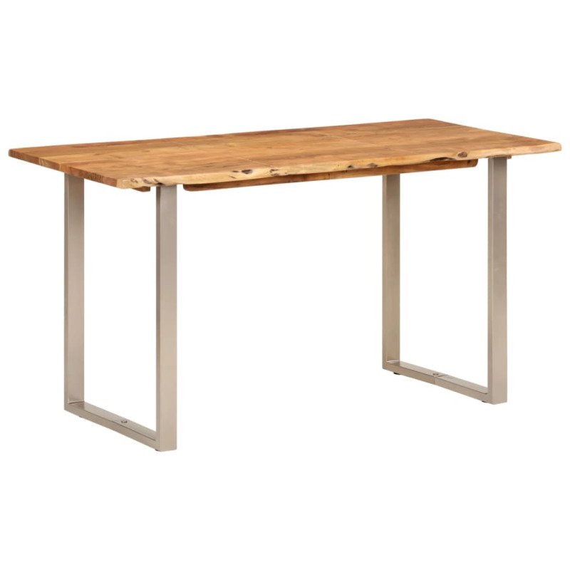 vidaXL Jedálenský stôl 140x70x76 masívne akáciové drevo