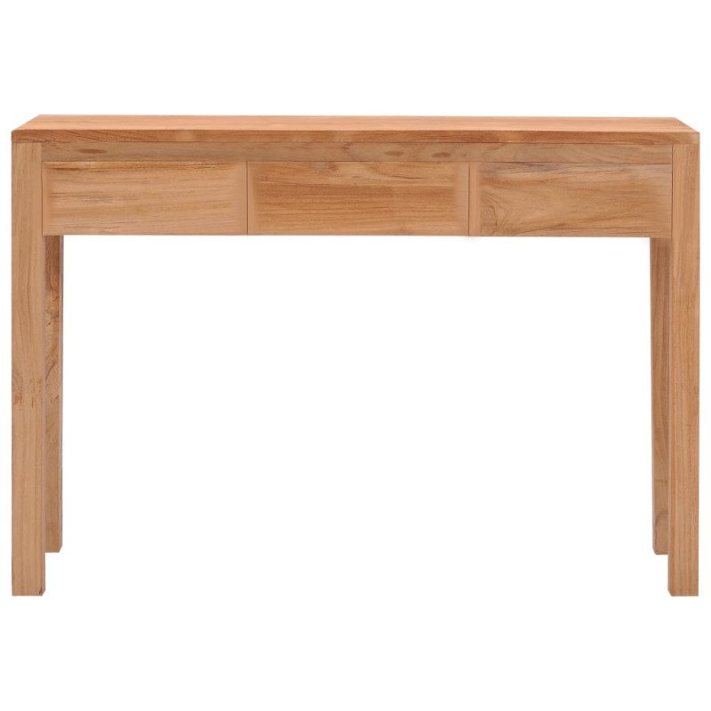 vidaXL Konzolový stolík 110x35x75 cm teakový masív