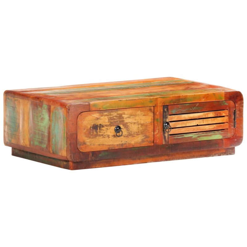 vidaXL Konferenčný stolík 90x60x29 cm, recyklovaný masív