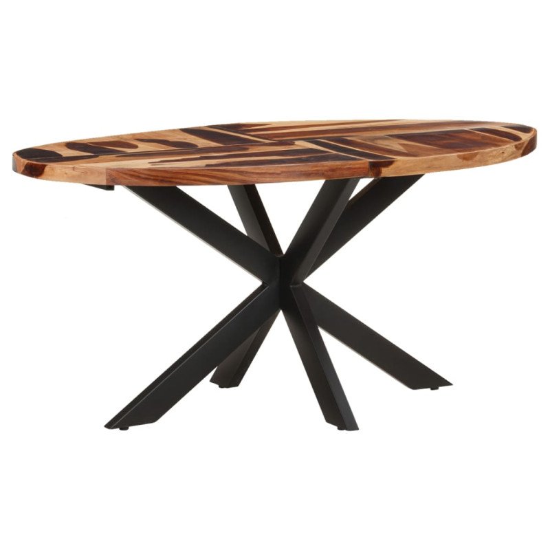 vidaXL Jedálenský stôl 160x90x75 cm masívne akáciové drevo so sheeshamovou povrchovou úpravou 