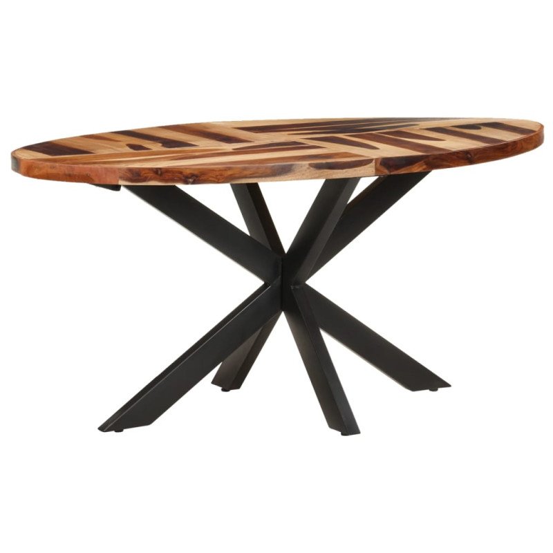 vidaXL Jedálenský stôl 160x90x75 cm masívne akáciové drevo so sheeshamovou povrchovou úpravou 