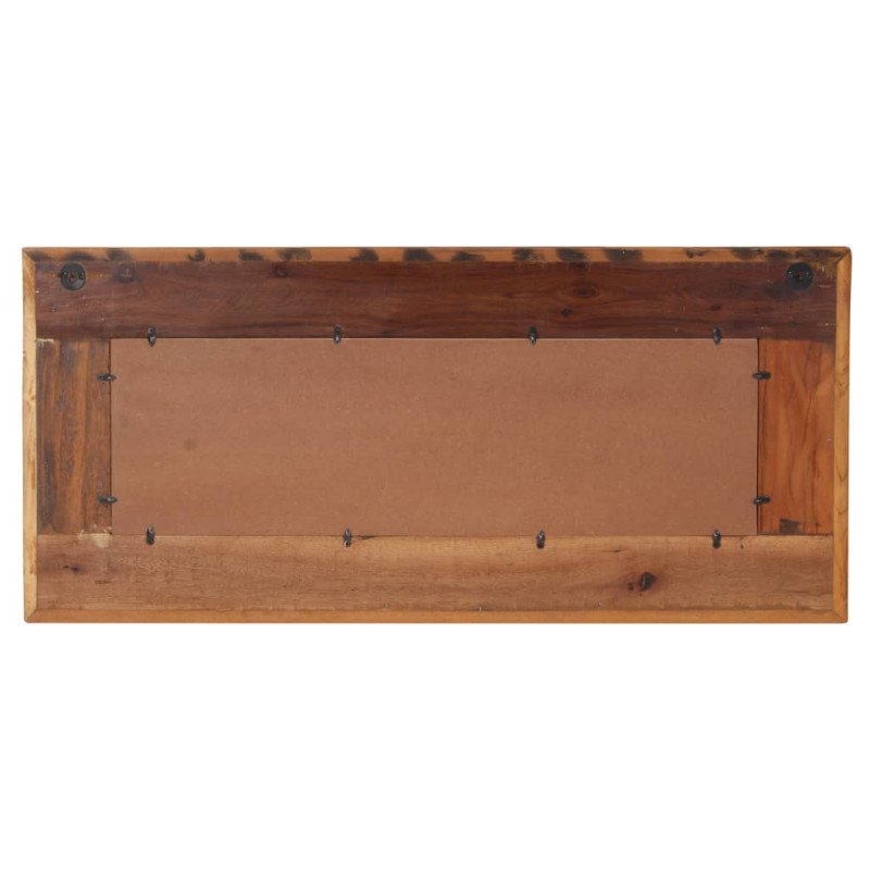 vidaXL Zrkadlo s obložením s Budhom 110x50 cm masívne recyklované drevo