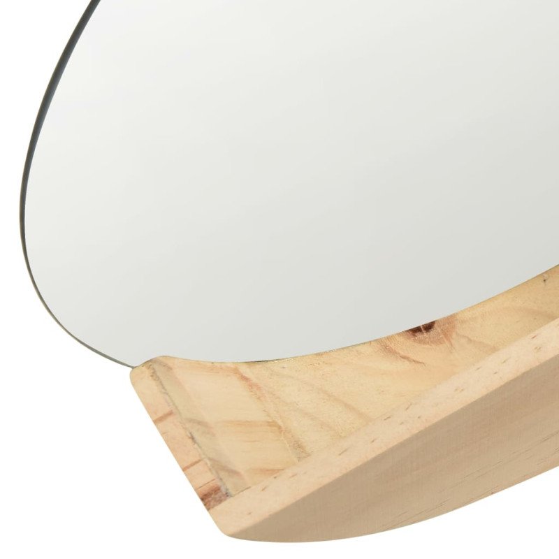 vidaXL Nástenné zrkadlo z masívneho borovicového dreva 35 cm