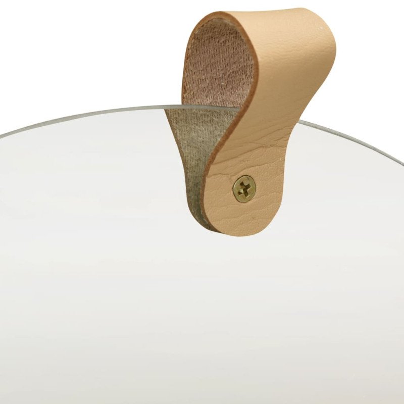 vidaXL Nástenné zrkadlo z masívneho borovicového dreva 35 cm