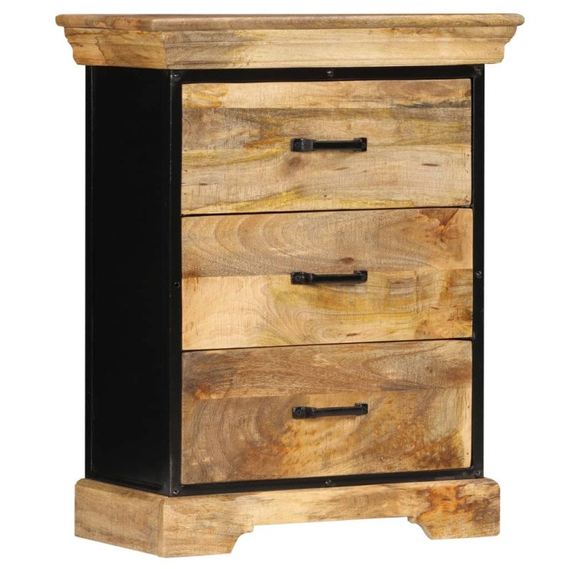 vidaXL Skrinka so zásuvkami 60x30x75 cm masívne mangovníkové drevo 