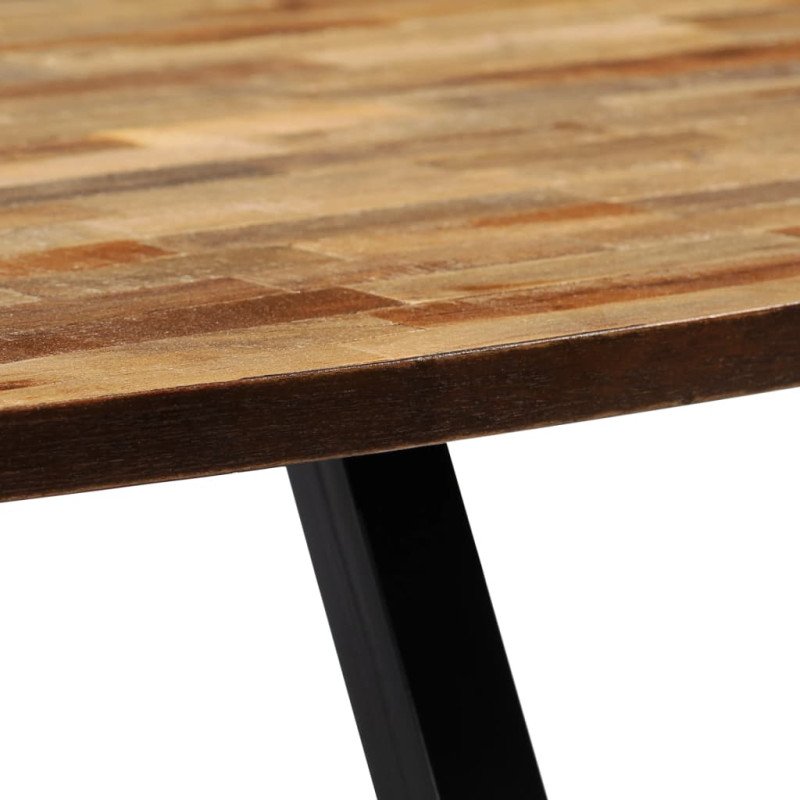 vidaXL Konferenčný stolík, recyklované teakové drevo oválny 120x60x30 cm