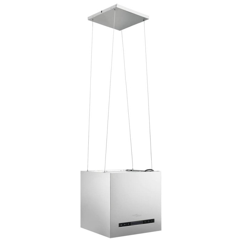 vidaXL Závesný ostrovný digestor s dotykovým senzorom LCD 37 cm nehrdzavejúca oceľ 