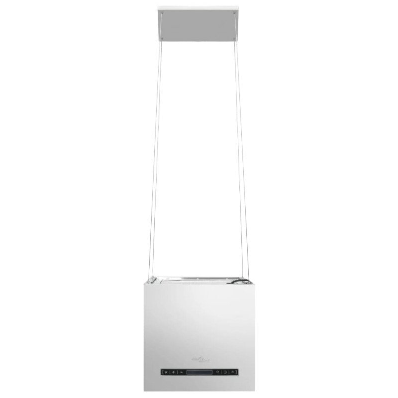 vidaXL Závesný ostrovný digestor s dotykovým senzorom LCD 37 cm nehrdzavejúca oceľ 