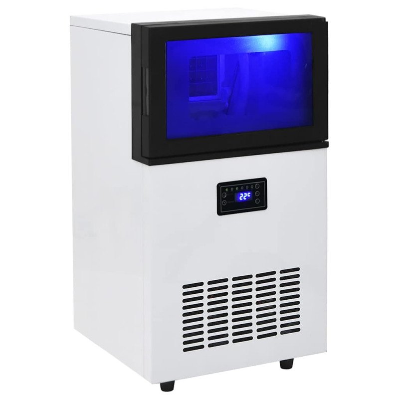 vidaXL Výrobník ľadových kociek čierny 45 kg / 24 h 
