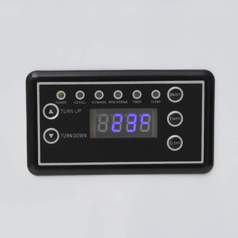 vidaXL Výrobník ľadových kociek čierny 45 kg / 24 h 