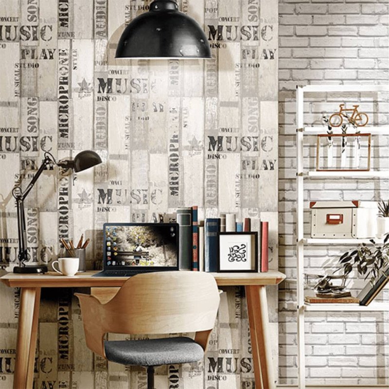 Noordwand Tapeta Urban Friends & Coffee Bricks, sivá a biela