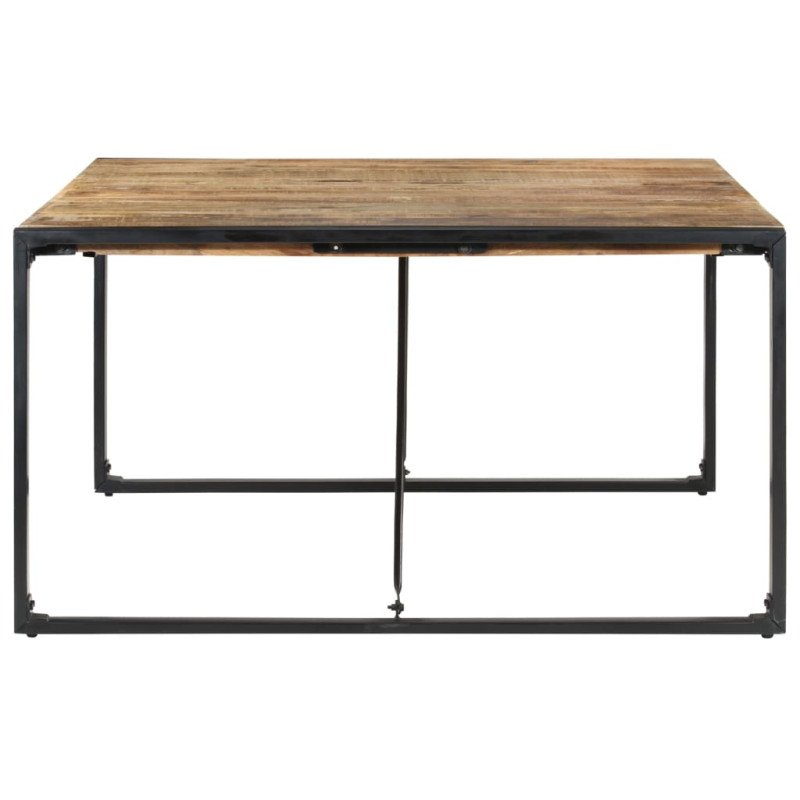 vidaXL Jedálenský stôl 140x140x75 cm surové mangovníkové drevo
