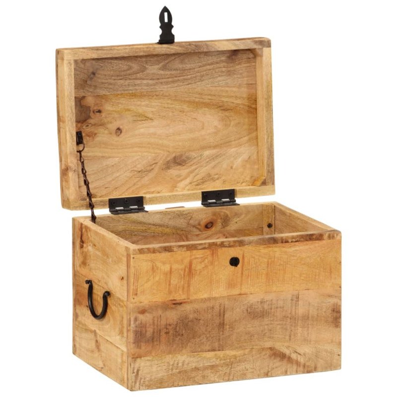 vidaXL Úložný box 39x28x31 cm mangovníkový masív