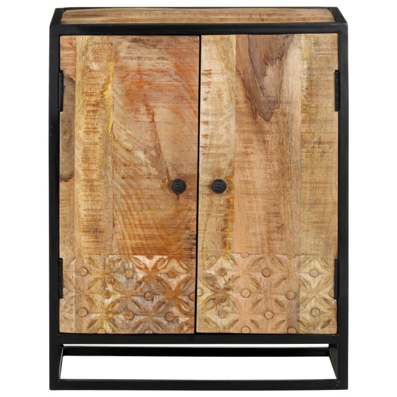 vidaXL Ručne vyrezávaná komoda 60x35x75 cm masívne mangovníkové drevo