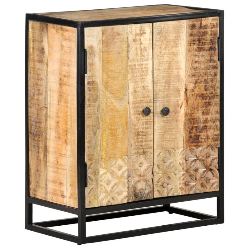 vidaXL Ručne vyrezávaná komoda 60x35x75 cm masívne mangovníkové drevo
