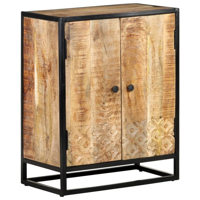 vidaXL Ručne vyrezávaná komoda 60x35x75 cm masívne mangovníkové drevo