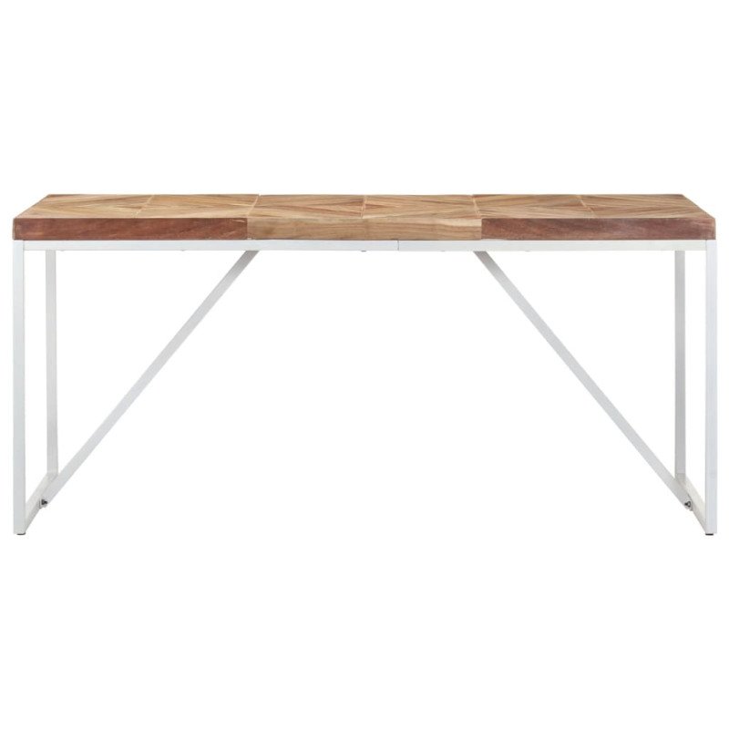 vidaXL Jedálenský stôl 160x70x76 cm akáciový a mangovníkový masív