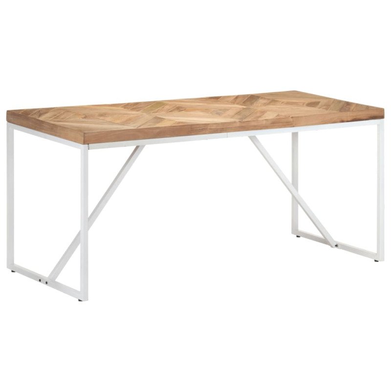 vidaXL Jedálenský stôl 160x70x76 cm akáciový a mangovníkový masív