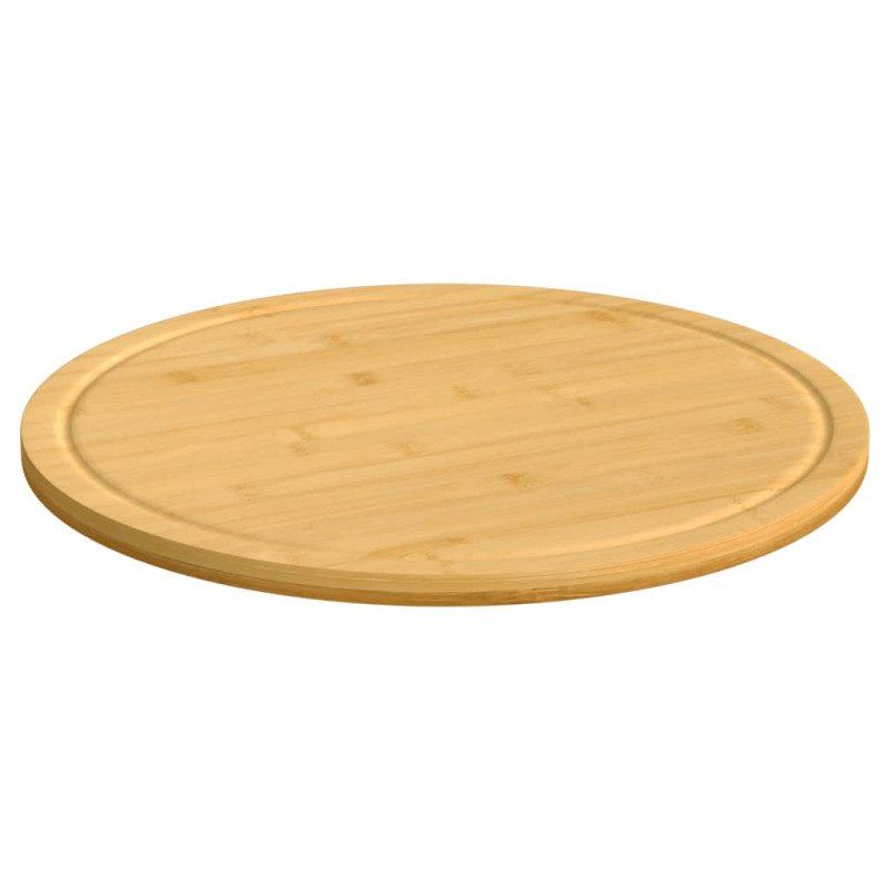 vidaXL Dosky na krájanie 6 ks Ø40x1,5 cm, bambus