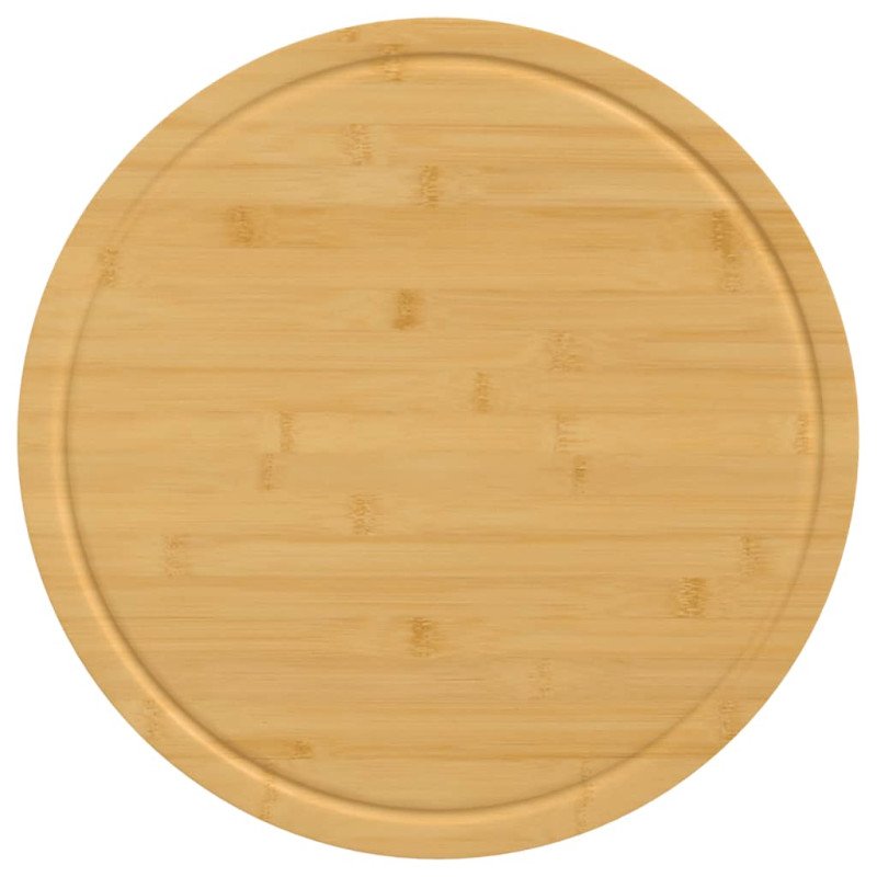 vidaXL Dosky na krájanie 6 ks Ø40x1,5 cm, bambus