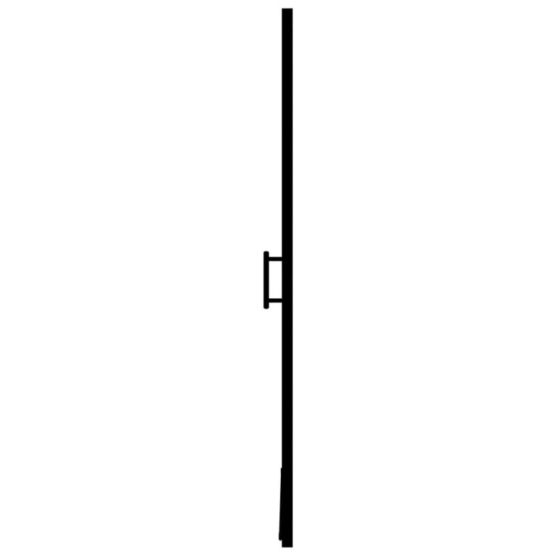 vidaXL Sprchové dvere nepriehľadné tvrdené sklo 100x178 cm čierne
