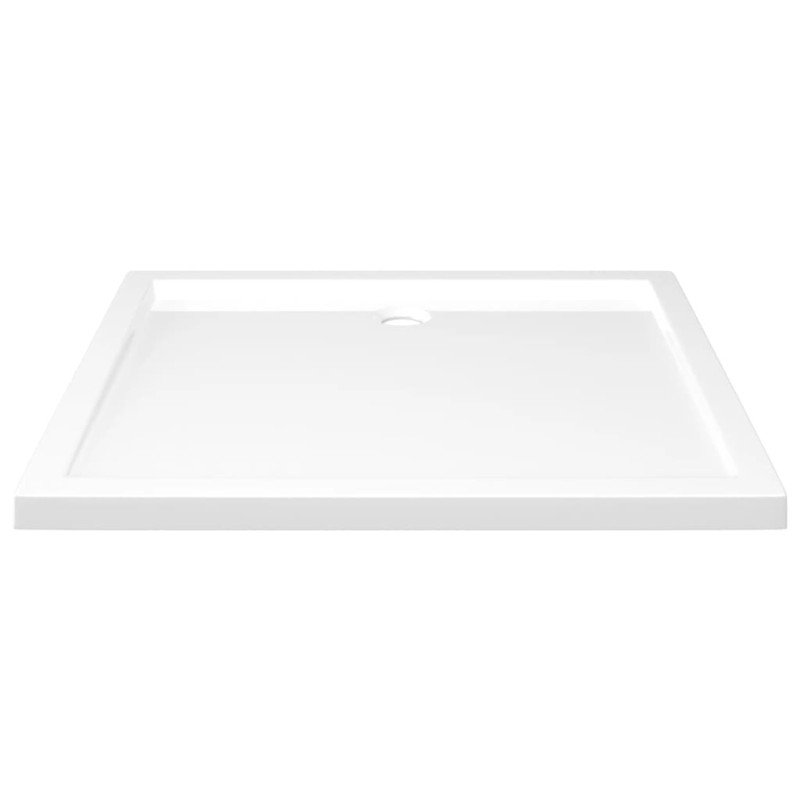 vidaXL Obdĺžniková sprchová vanička z ABS biela 80x90 cm
