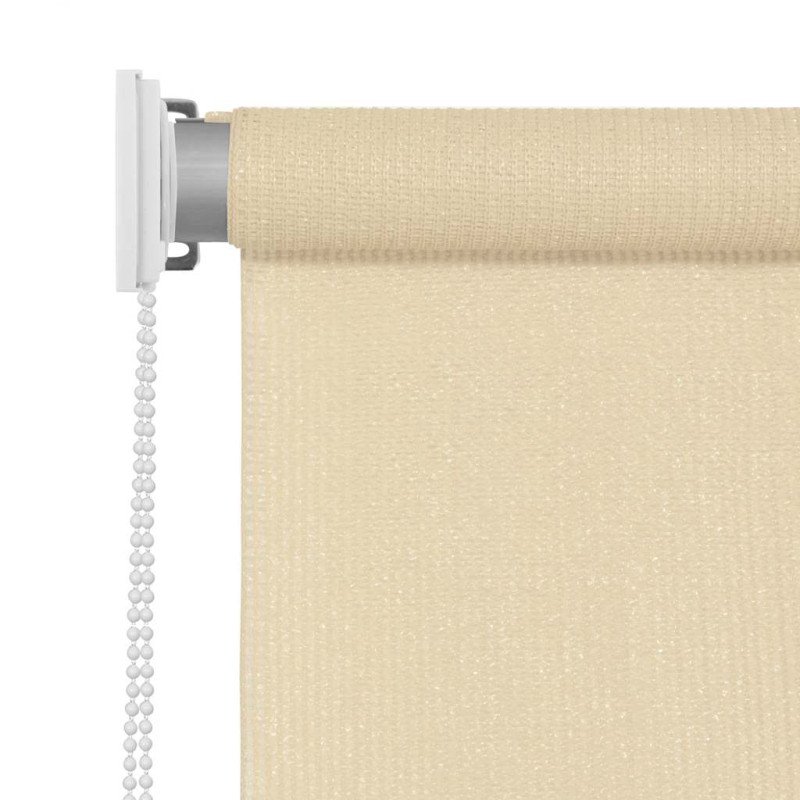 vidaXL Vonkajšia zatemňovacia roleta krémová 80x140 cm HDPE