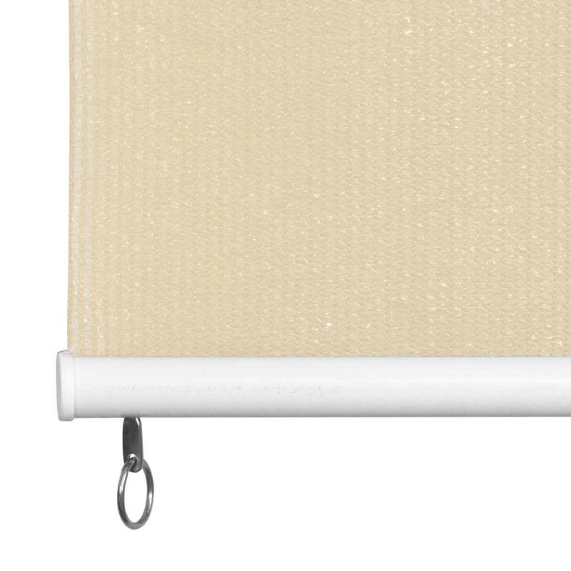 vidaXL Vonkajšia zatemňovacia roleta krémová 80x140 cm HDPE