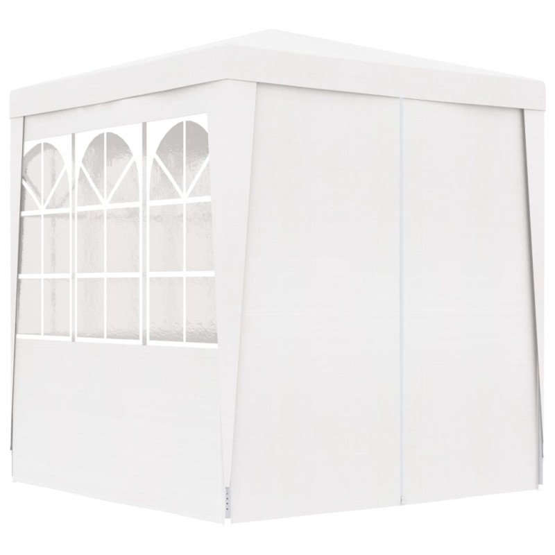 vidaXL Profesionálny párty stan+bočné steny 2x2 m, biely 90 g/m²