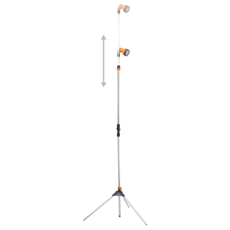 vidaXL Záhradná sprcha s trojnožkou 221 cm hliníková 
