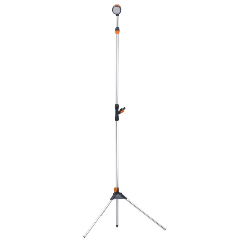 vidaXL Záhradná sprcha s trojnožkou 221 cm hliníková 