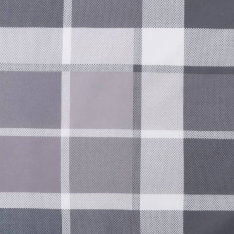 vidaXL Podložka na ležadlo, sivé kocky 200x50x3 cm, oxfordská látka