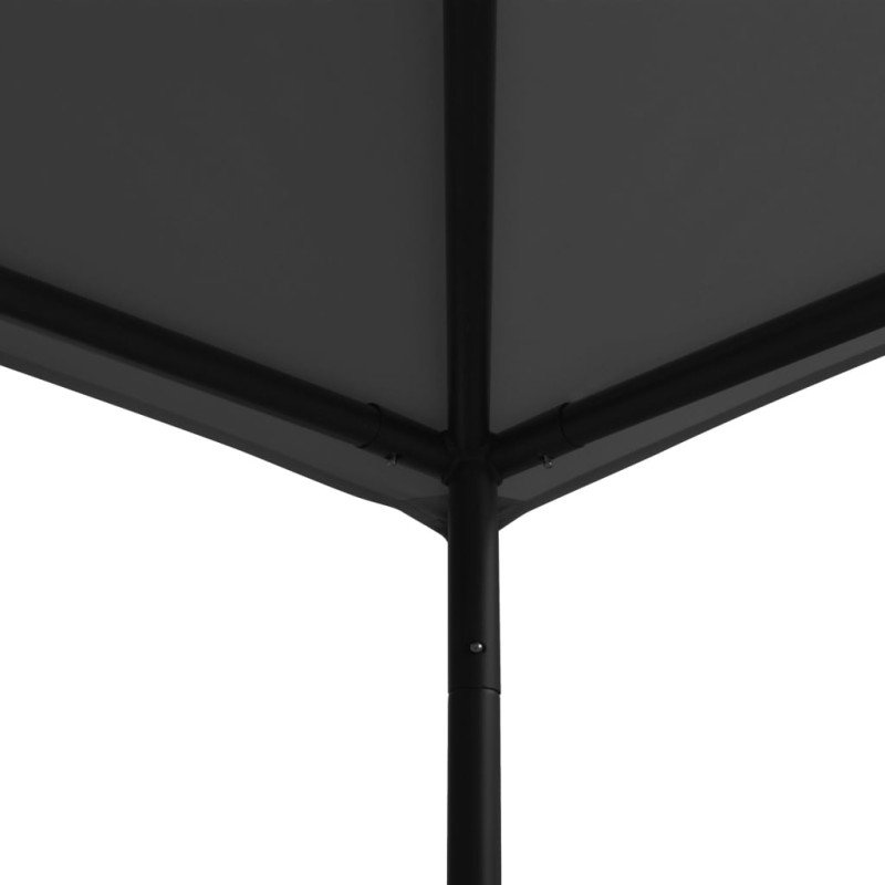 vidaXL Altánok 3x3 m, antracitový, látka a oceľ 180 g/m²