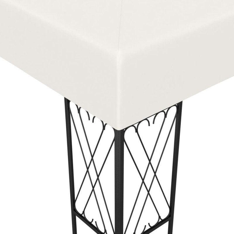 vidaXL Altánok 3x4 m, krémový, látka