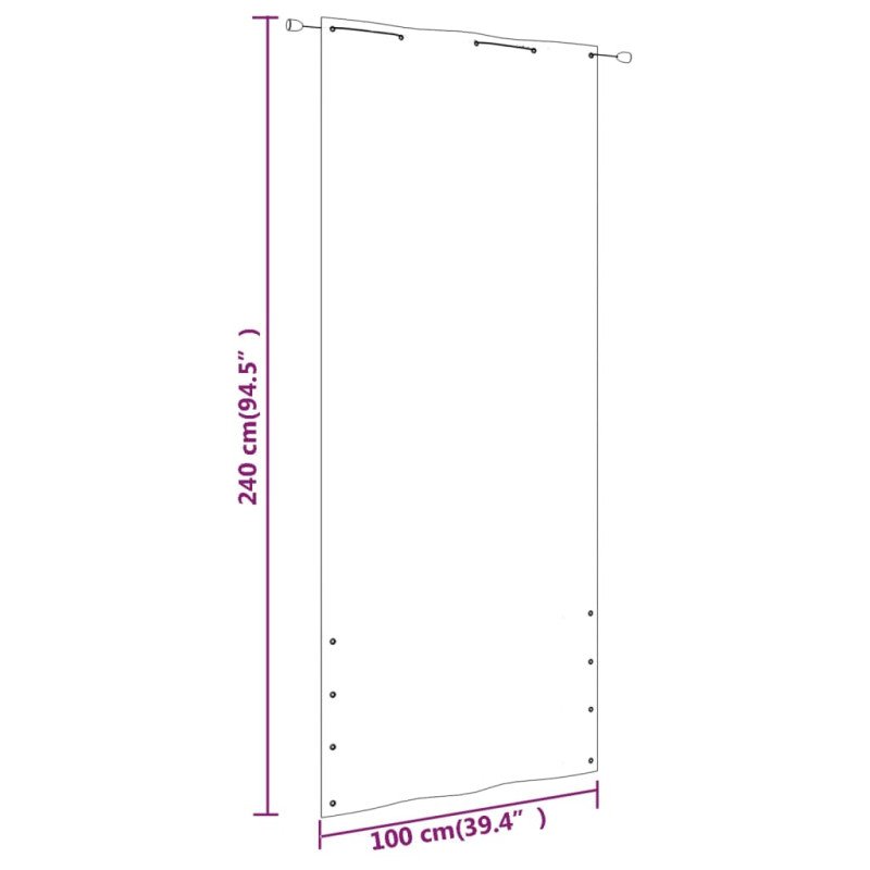 vidaXL Balkónová markíza modrá 100x240 cm oxfordská látka