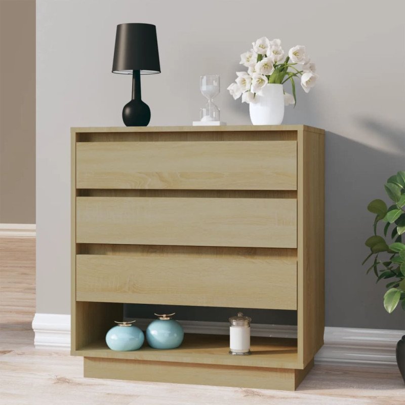 vidaXL Komoda dub sonoma 70x41x75 cm drevotrieska