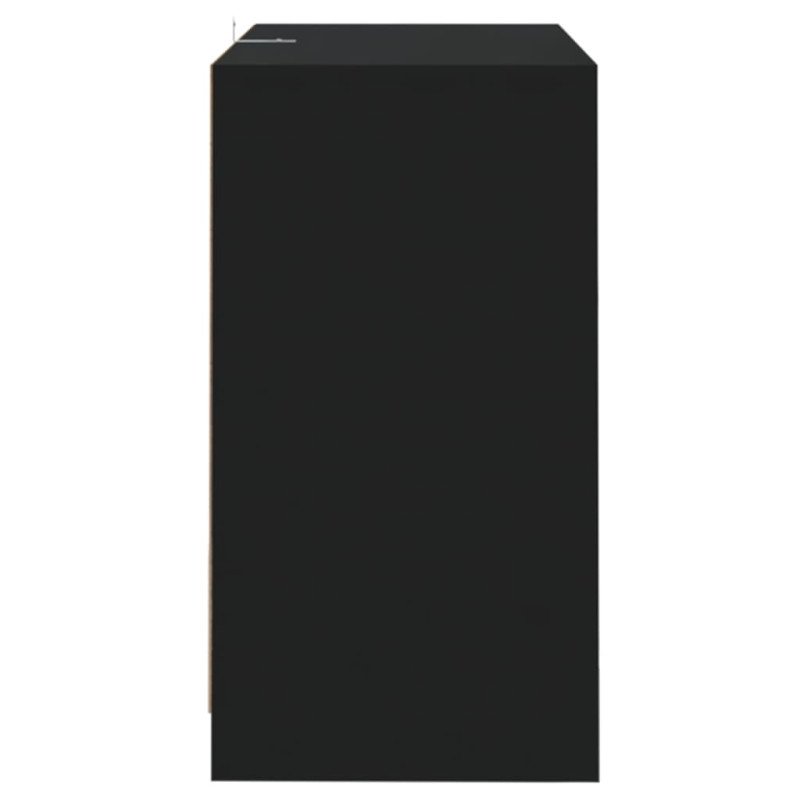 vidaXL Komoda čierna 70x41x75 cm drevotrieska