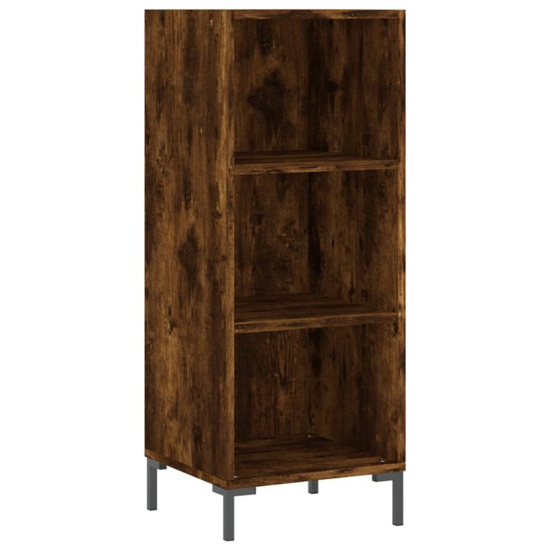 vidaXL Komoda dymový dub 34,5x32,5x90 cm kompozitné drevo