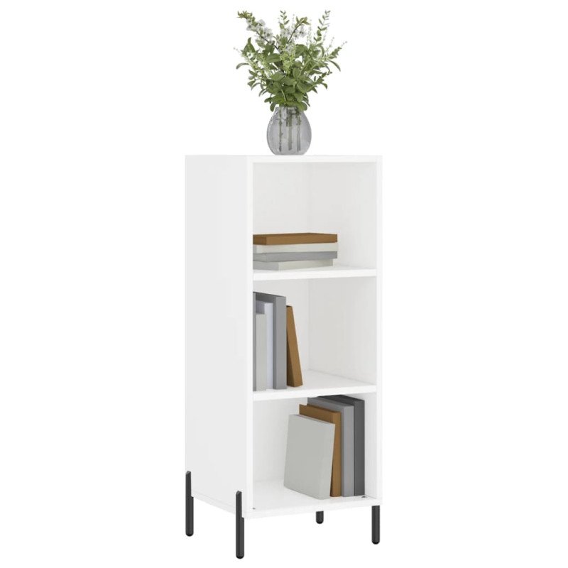 vidaXL Komoda biela 34,5x32,5x90 cm kompozitné drevo