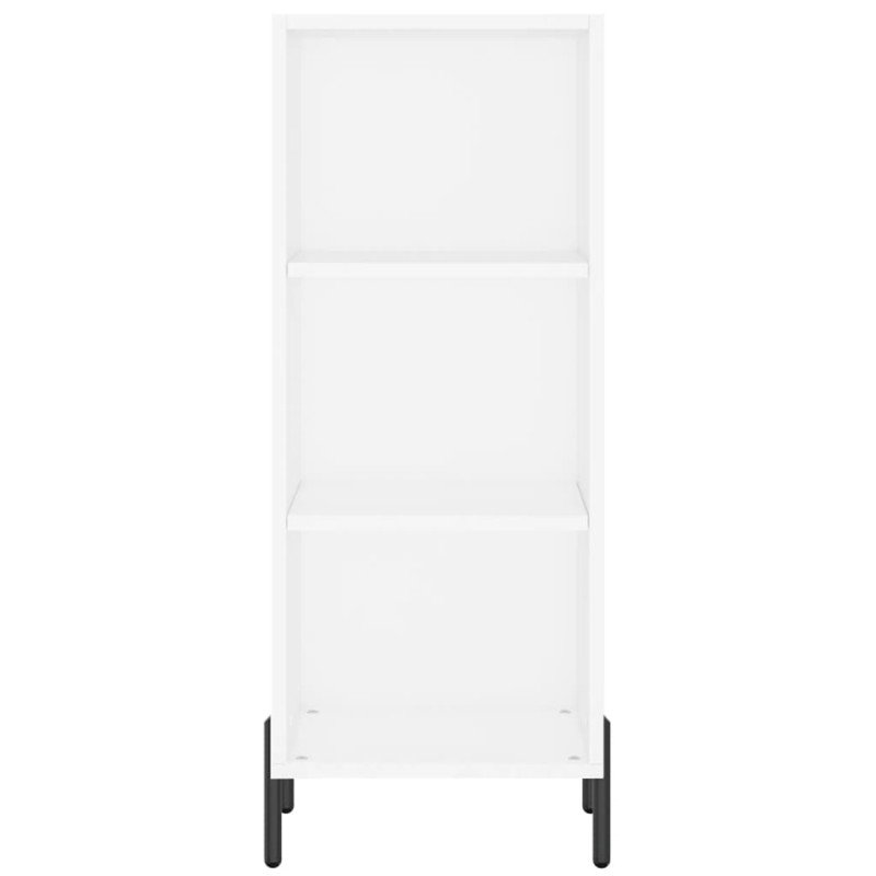vidaXL Komoda biela 34,5x32,5x90 cm kompozitné drevo