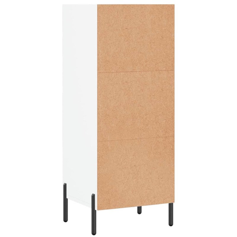 vidaXL Komoda biela 34,5x32,5x90 cm kompozitné drevo