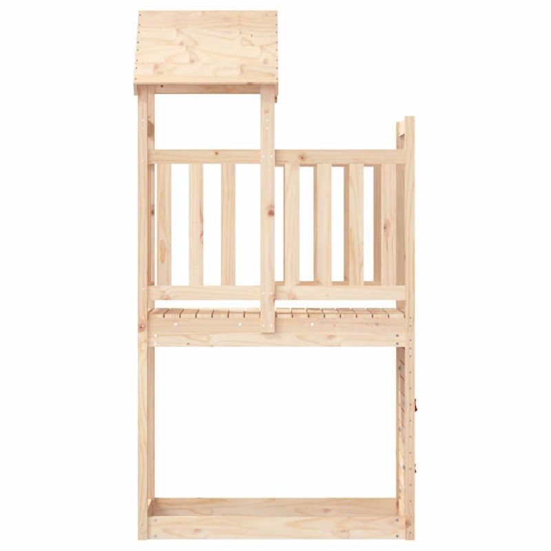 vidaXL Hracia veža s lezeckou stenou 53x110,5x214 cm masívna borovica