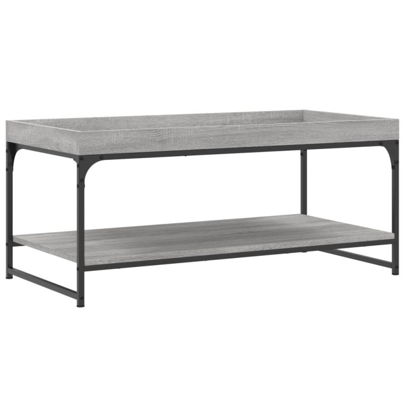 vidaXL Konferenčný stolík sivý dub sonoma 100x49x45cm kompozitné drevo