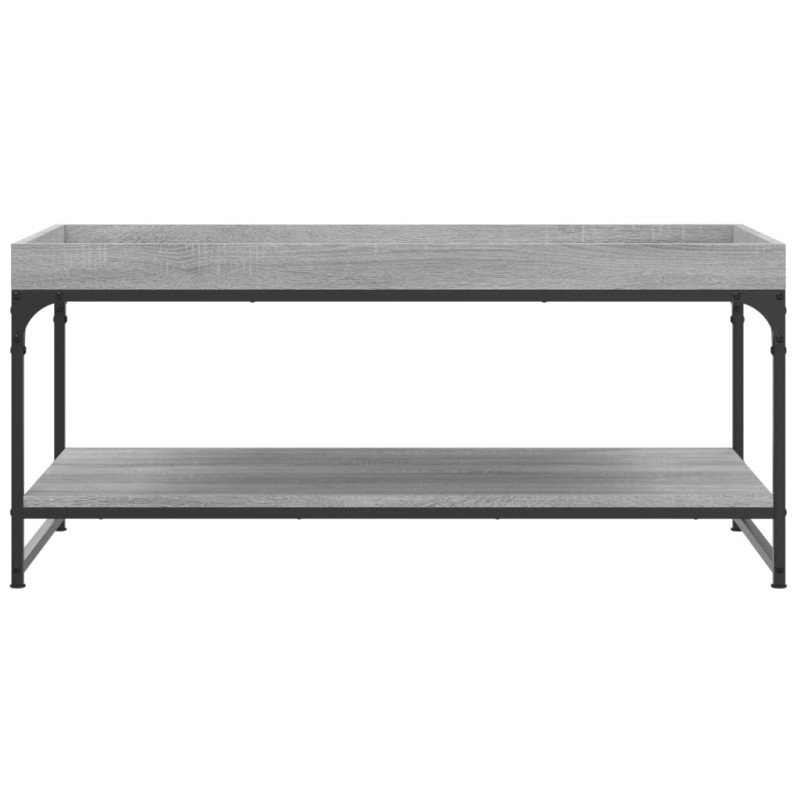 vidaXL Konferenčný stolík sivý dub sonoma 100x49x45cm kompozitné drevo