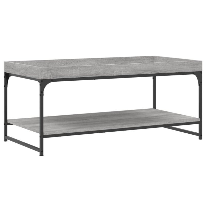 vidaXL Konferenčný stolík sivý dub sonoma 100x49x45cm kompozitné drevo