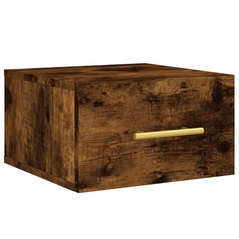 vidaXL Nástenné nočné stolíky 2 ks dymový dub 35x35x20 cm