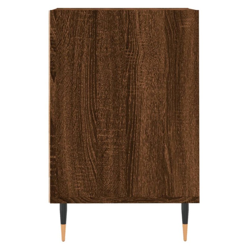 vidaXL TV skrinka hnedý dub 100x35x55 cm spracované drevo